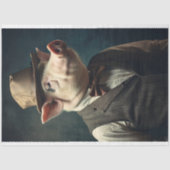 Varken in Gentleman's Clothing 2 Decoupage Paper Tissuepapier (Voorkant)