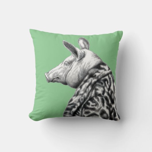 Varken in Jaguar bontjas (Moegi) Kussen (Voorkant)