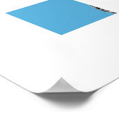 Varken in Jaguar bontjas (Old-School Blue) Poster (Hoek)