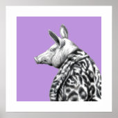 Varken in jaguar bontjas (Sumire) Poster (Voorkant)