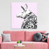 Varken in jaguar bontjas (Ume) Canvas Afdruk (Insitu (Woonkamer))