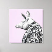 Varken in jaguar bontjas (Ume) Canvas Afdruk (Voorkant)