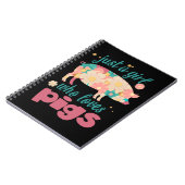 Varken is een meisje dat van varkens houdt 202 Kop Notitieboek (Linkerzijde)