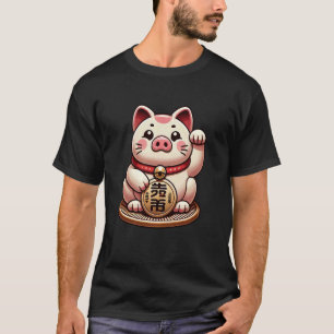 Varken Japan Geluksbrenger Maneki Neko Fortune Jap T-shirt