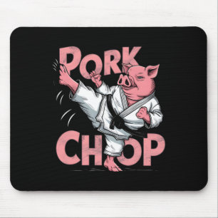 Varken Karate Varkenskarbonade Funny Hog Swine Pun Muismat