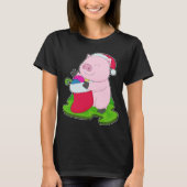 Varken Kerstmis sokken T-shirt (Voorkant)