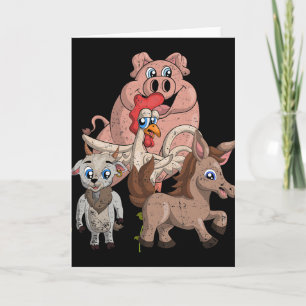Varken Kip Geit Paard Boerderij Squad Kinderen Cad Kaart