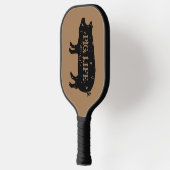 Varken Leven grappig dier silhouet Pickleball Paddle (Links)