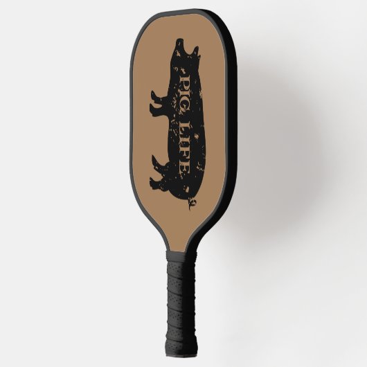 Varken Leven grappig dier silhouet Pickleball Paddle (Links)