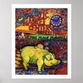 Varken met bloemen poster (Voorkant)