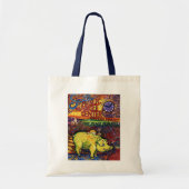 Varken met bloemen tote bag (Voorkant)