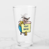 Varken met bord glas (Achterkant)