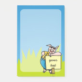 Varken met bord post-it® notes (Voorkant)