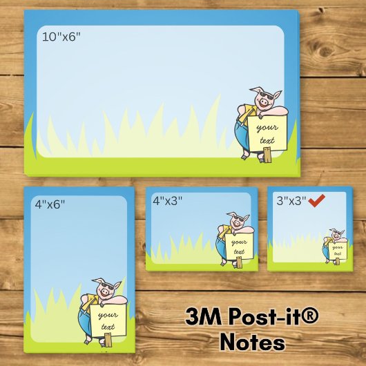 Varken met bord post-it® notes