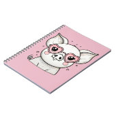 Varken met een hartvormige zonnebril notitieboek (Linkerzijde)