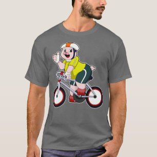 Varken met fietshelm t-shirt