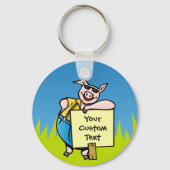 Varken met gebarentaal Sleutelhanger (Voorkant)