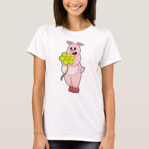 Varken met gele aanjager t-shirt