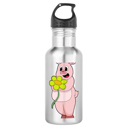 Varken met gele aanjager waterfles (Voorkant)
