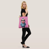 Varken met hoodie Grappig cool dierlijk karakter Tote Bag (Op model)