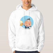 Varken met pint van bier Mannen hoodie (Voorkant)