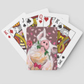 Varken met Roos Grappige Speelkaarten Gift - Gentl (Achterkant)