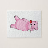 Varken met Roos ventilator Legpuzzel (Horizontaal)