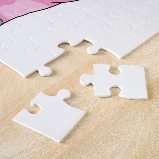 Varken met Roos ventilator Legpuzzel (Zijkant)