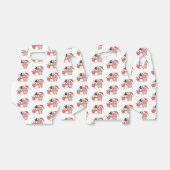 Varken met Snowman in de winter voor kerstcadeaudo Bedankdoosjes (Uitgevouwen)