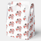 Varken met Snowman in de winter voor kerstcadeaudo Bedankdoosjes (Geopend)