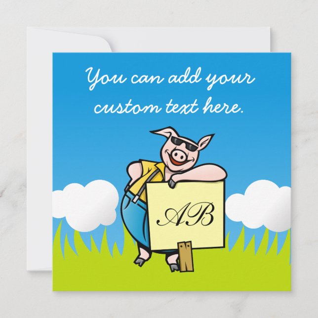 Varken met teken (Voorkant)