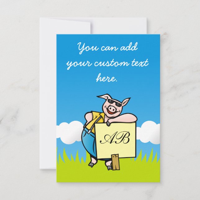 Varken met teken (Voorkant)