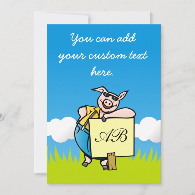 Varken met teken (Voorkant)