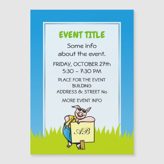 Varken met teken (Voorkant)