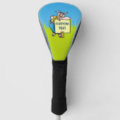 Varken met teken golfheadcover (Voorkant)