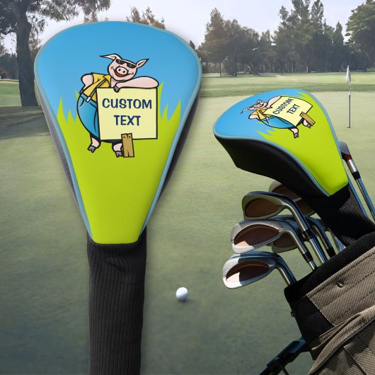 Varken met teken golfheadcover