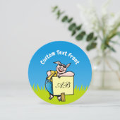 Varken met teken kaart (Staand voorkant)