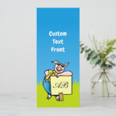 Varken met teken kaart (Staand voorkant)