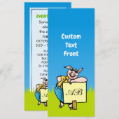 Varken met teken kaart (Voorkant / Achterkant)