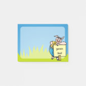 Varken met teken post-it® notes (Voorkant)