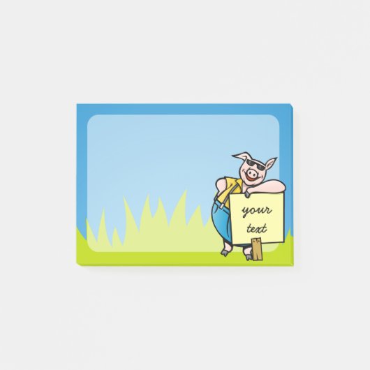 Varken met teken post-it® notes (Voorkant)