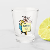 Varken met teken shot glas (Voorkant)
