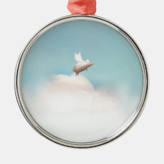 varken met vleugels metalen ornament