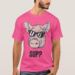 Varken met zonnebril Cool varken kinderen Grappig T-shirt