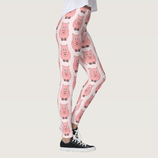 Varken Ontwerp Jouw Achtergrond Kleur Leggings (Rechts)