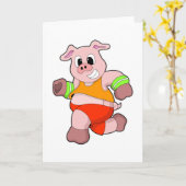 Varken op de loopband kaart (Gele Bloem)