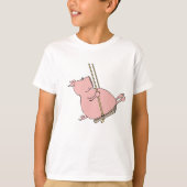 Varken Op Een Schommel T-shirt (Voorkant)