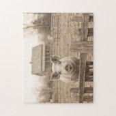 Varken op het Boerderij  stijl Legpuzzel (Verticaal)