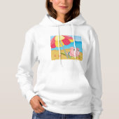 Varken op het strand Vrouwen Hoodie (Voorkant)