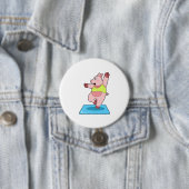 Varken op Yoga Fitness Ronde Button 7,6 Cm (In situ)